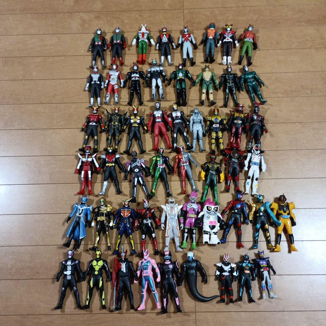 仮面ライダーソフビ52体