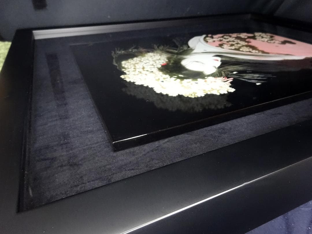 天野喜孝 #漆セミオーダー #桜姫 #サイン #アールビバン #証明書 #共箱