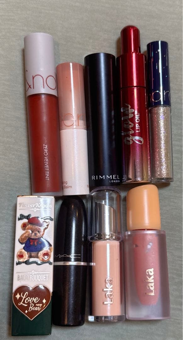 化粧品 リップ8本＋グリッター1本