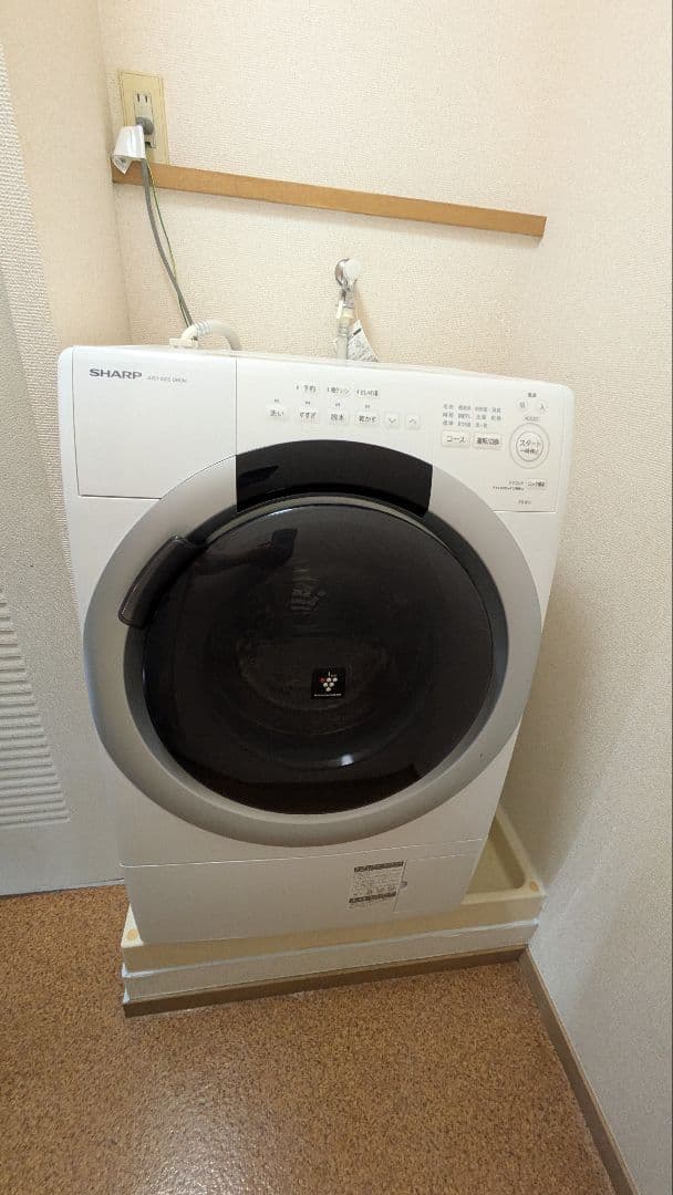 【保証付】SHARPドラム式洗濯機 ES-S7J-WR 7kg 2024年製