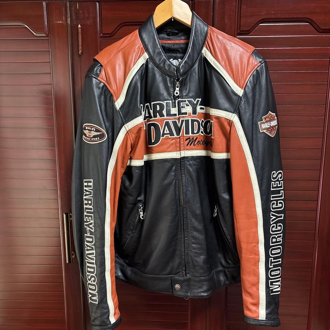【美品】HARLEY-DAVIDSON レザージャケットライダース　size L Harley Davidson（ハーレー・ダビッドソン） レザージャケット