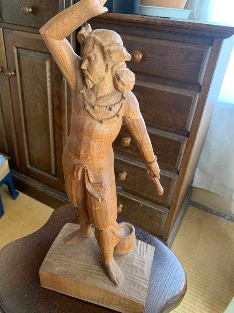 大野明山　素尊　木彫り