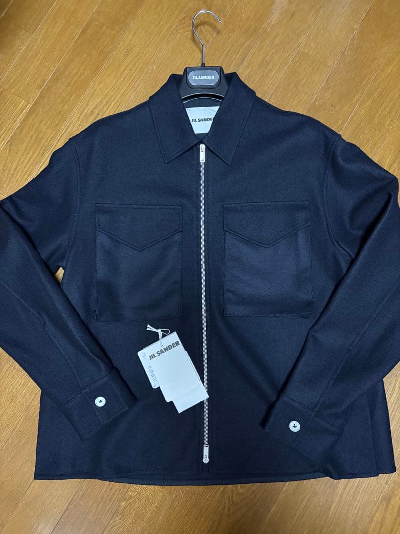 JIL SANDER メルトンジップオーバサイズジャケット