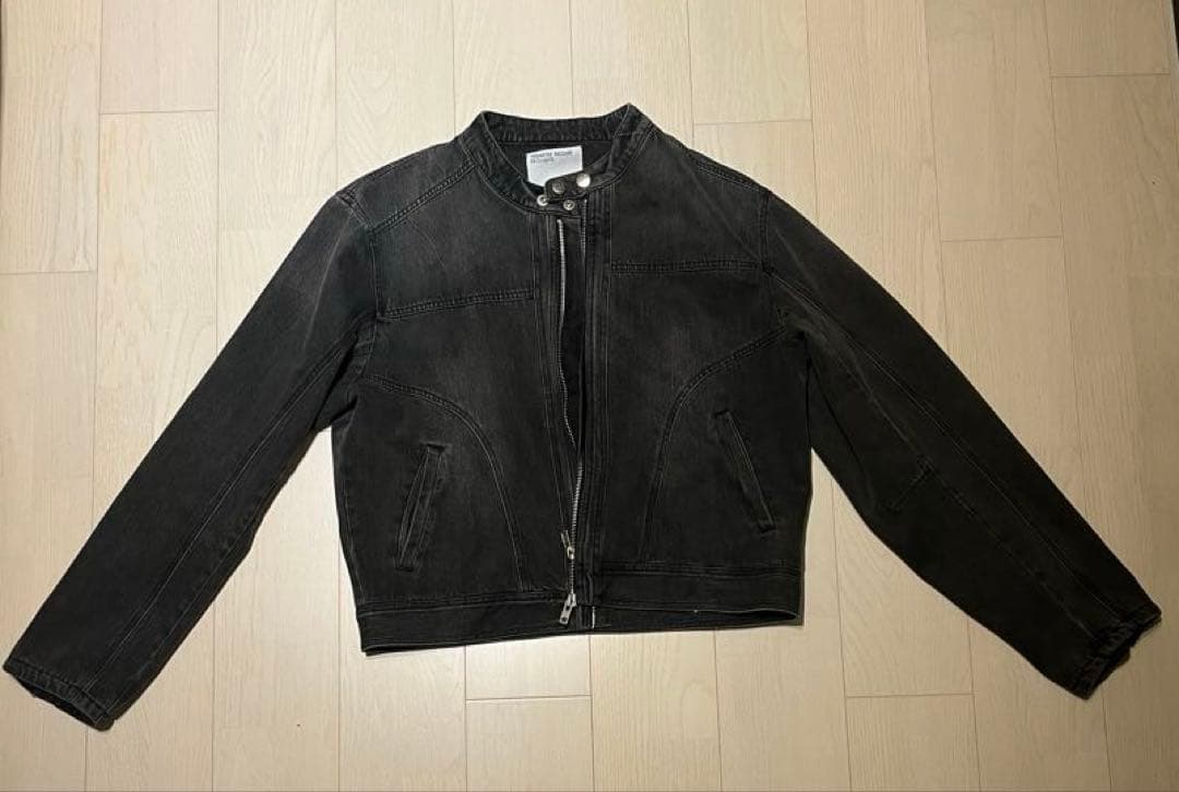 ULTIMUS Washed Denim Jacket デニムバイカージャケット