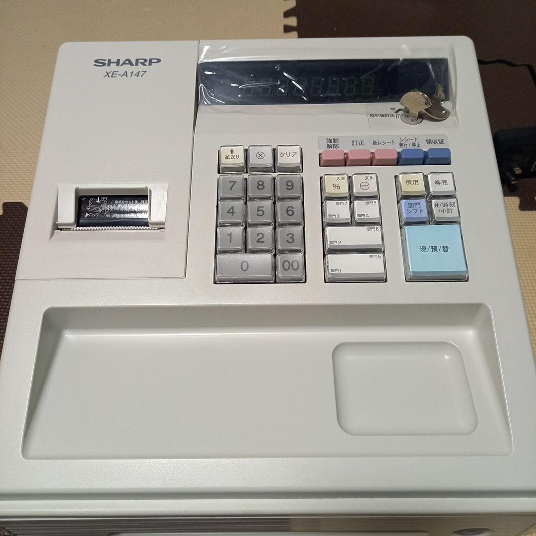 SHARP XE-A147 レジスター　ロール紙３個付