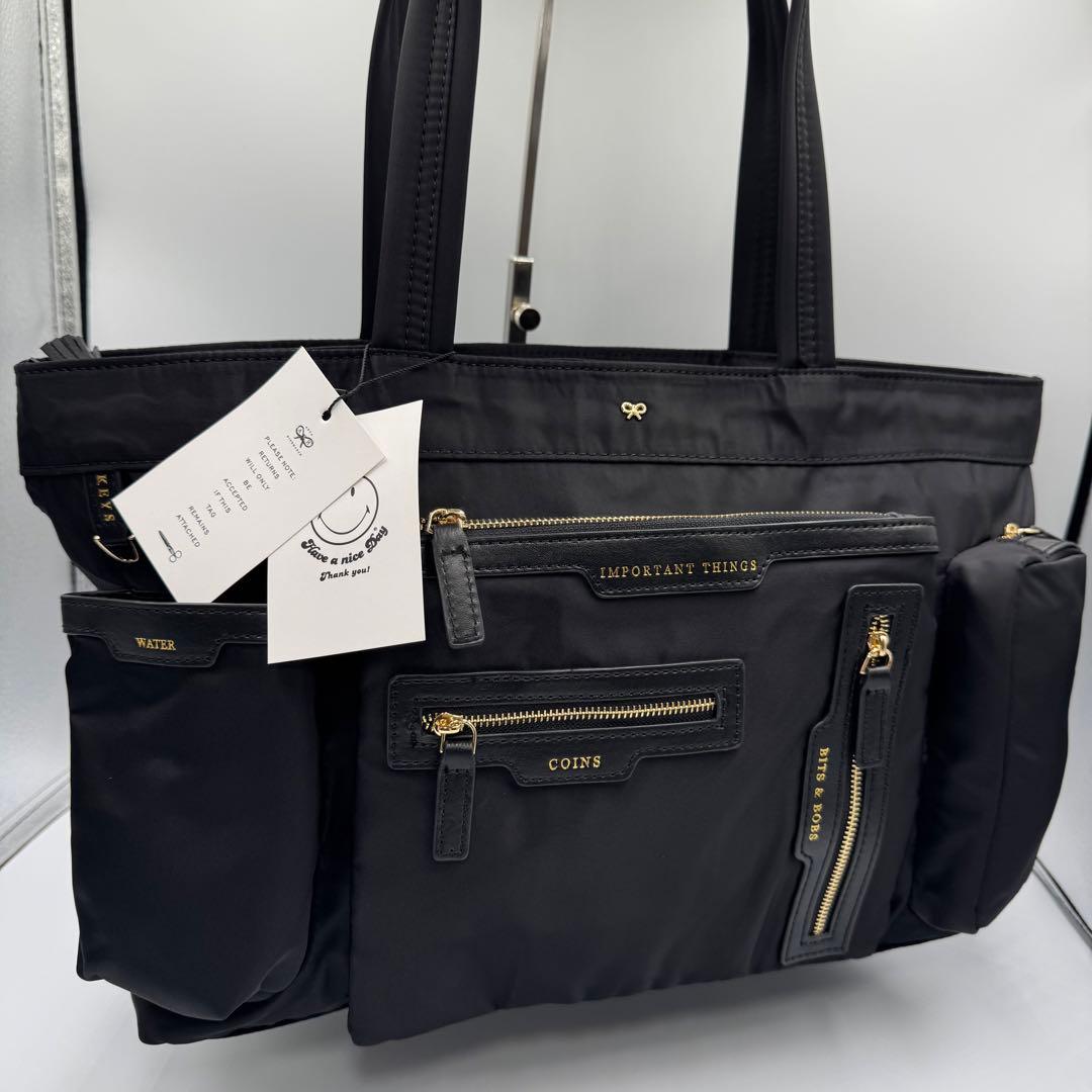 アニヤハインドマーチ ブラックトートバッグ サングラスポケット付き 楽天市場】【最大2万円OFFクーポン対象・3/4-20時～】ANYA HINDMARCH