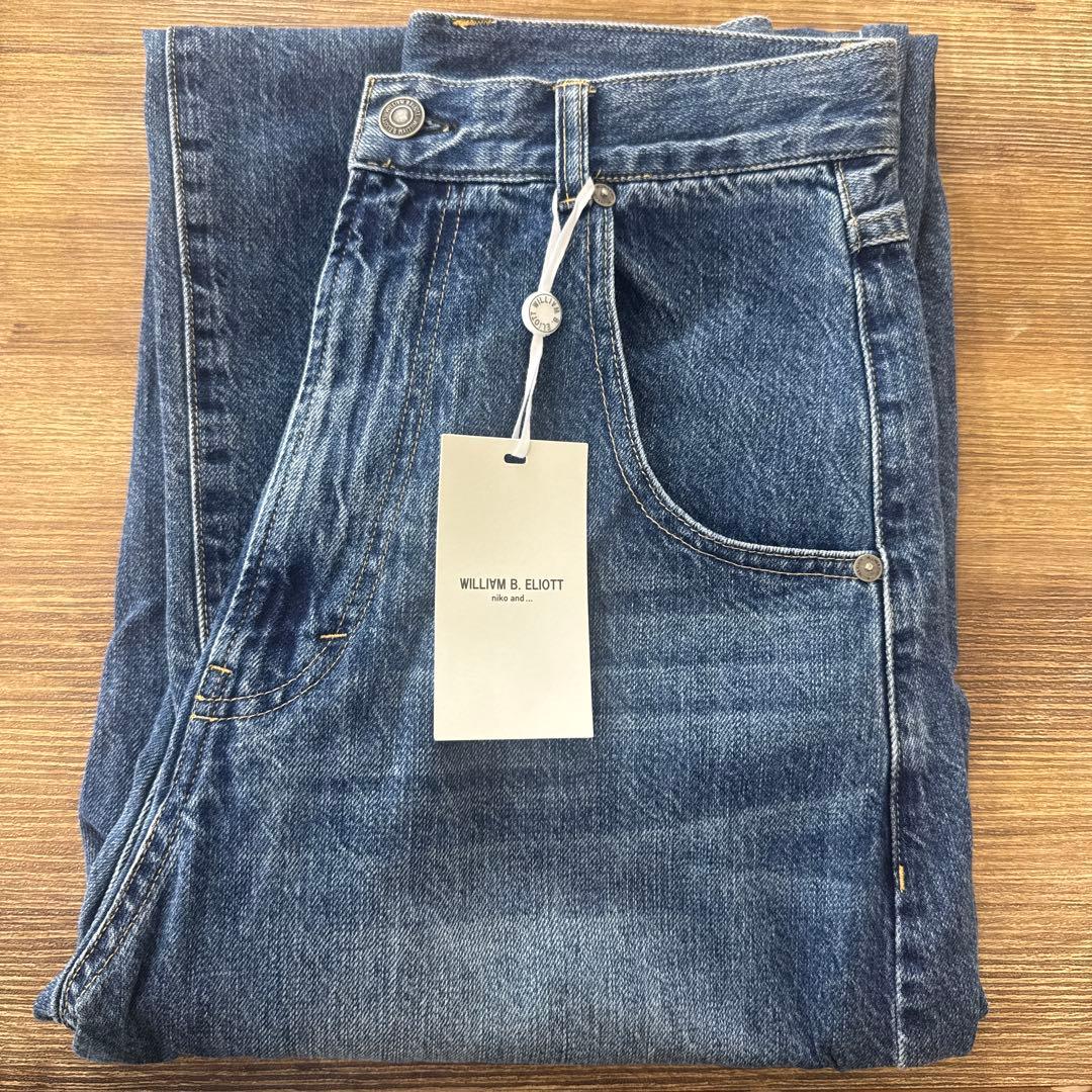 WILLIAM & ELLIOTT ストレートデニム Ｍサイズ　misayoさん NEW M-SIZE!!》semi wide straight denim pants |