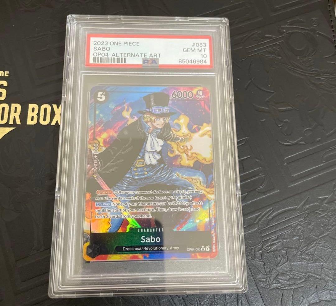 ワンピースカード　サボ　sr 英語　PSA10 パラレル
