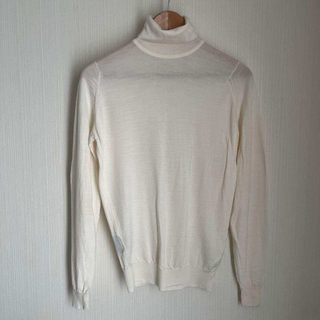 JOHN SMEDLEY ホワイト タートルネックセーター S 楽天市場】ジョンスメドレー JOHN SMEDLEY タートルネック ニット