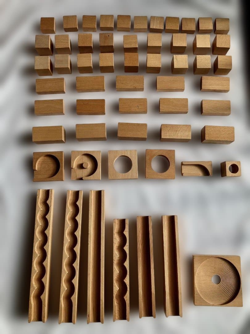 小さな大工さん 40mm基尺 うずまきセット ビー玉ころがし