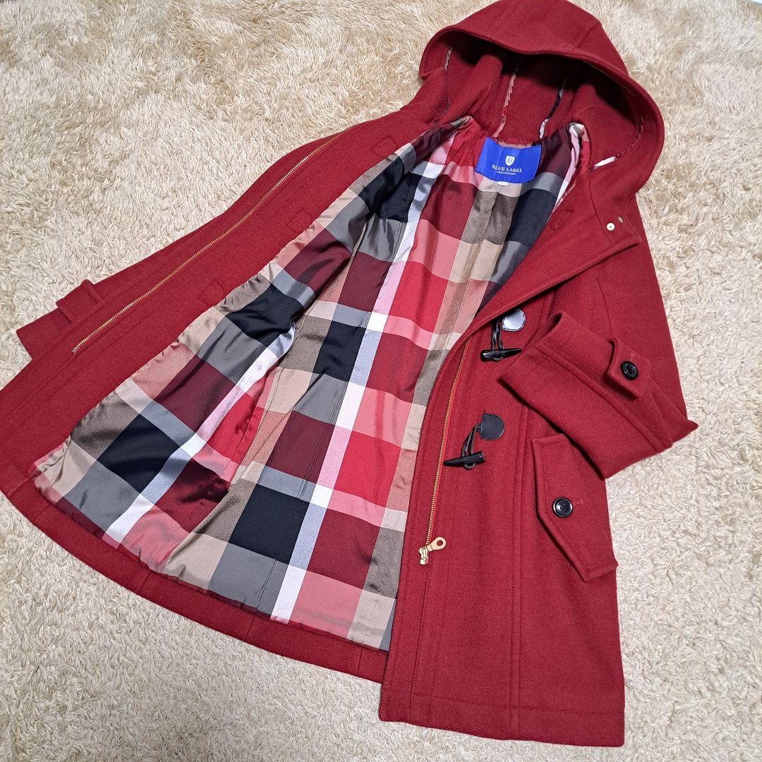 ブルーレーベルクレストブリッジ　ダッフルコート　ウール　38サイズ 美品 BLUE LABEL CRESTBRIDGE ダッフルコート 水色 38 M ブルー