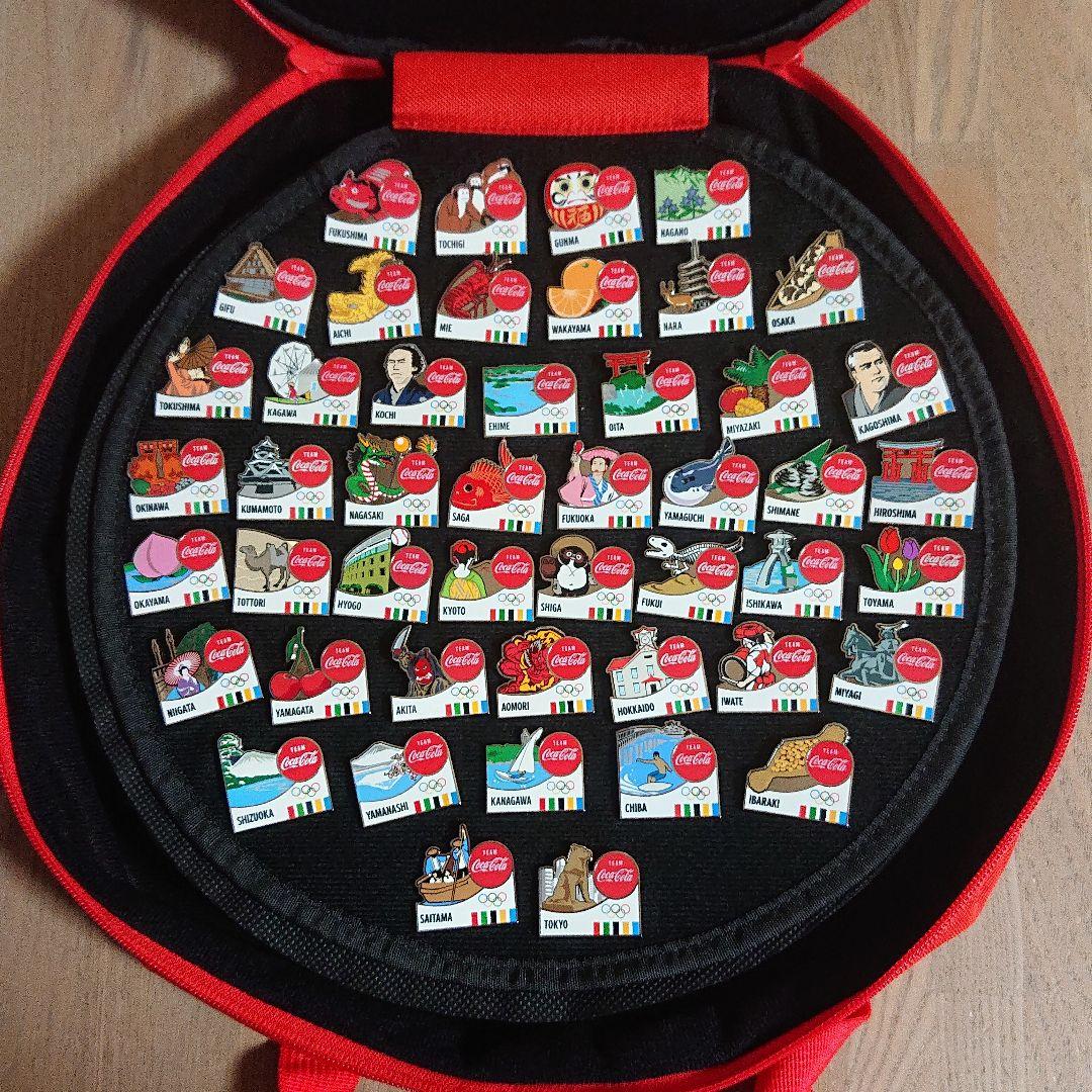 コカ・コーラ オリンピック 都道府県ピン コンプリートセット 非売品 コカ・コーラ オリンピック 都道府県ピン コンプリートセット 非売品