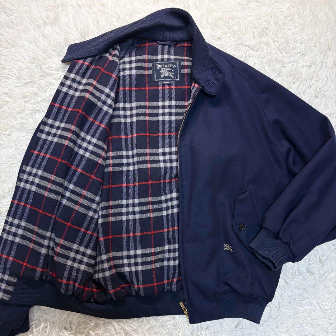 美品 希少 バーバリーズ 90s ハリントンジャケット ノバチェック ウール
