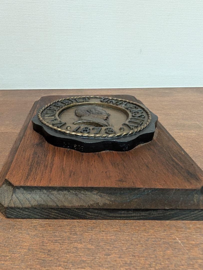 ヴィンテージ 手彫り 木製 盾 カレッジ USNavy エンブレム 英国製 3点