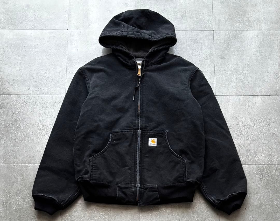 Carhartt カーハート　アクティブジャケット　ブラック　Sサイズ　フェード