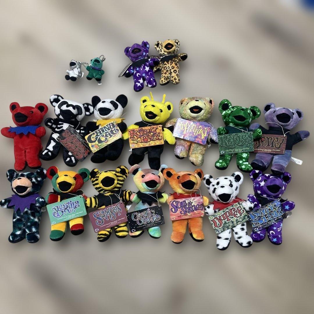 Grateful Dead Bear デッドベア　ビーンベア　ぬいぐるみセット