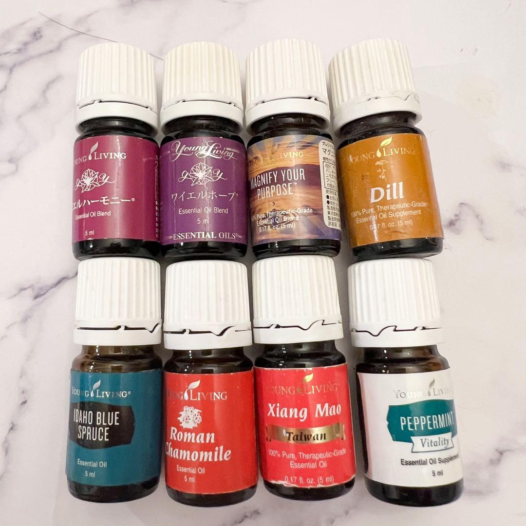 young living エッセンシャルオイル ヤングリヴィング 8本 精油