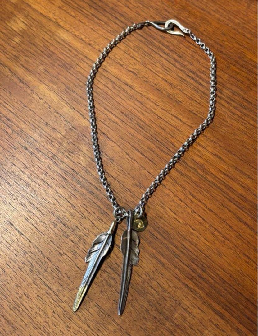 LARRY SMITH ラリースミス フェザー ネックレス セット 先金 - メルカリ
