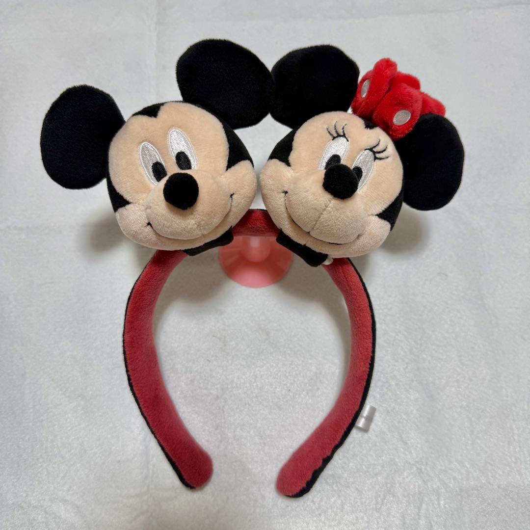 香港ディズニー　ミッキー＆ミニーカスタマイズ カチューシャ 未使用