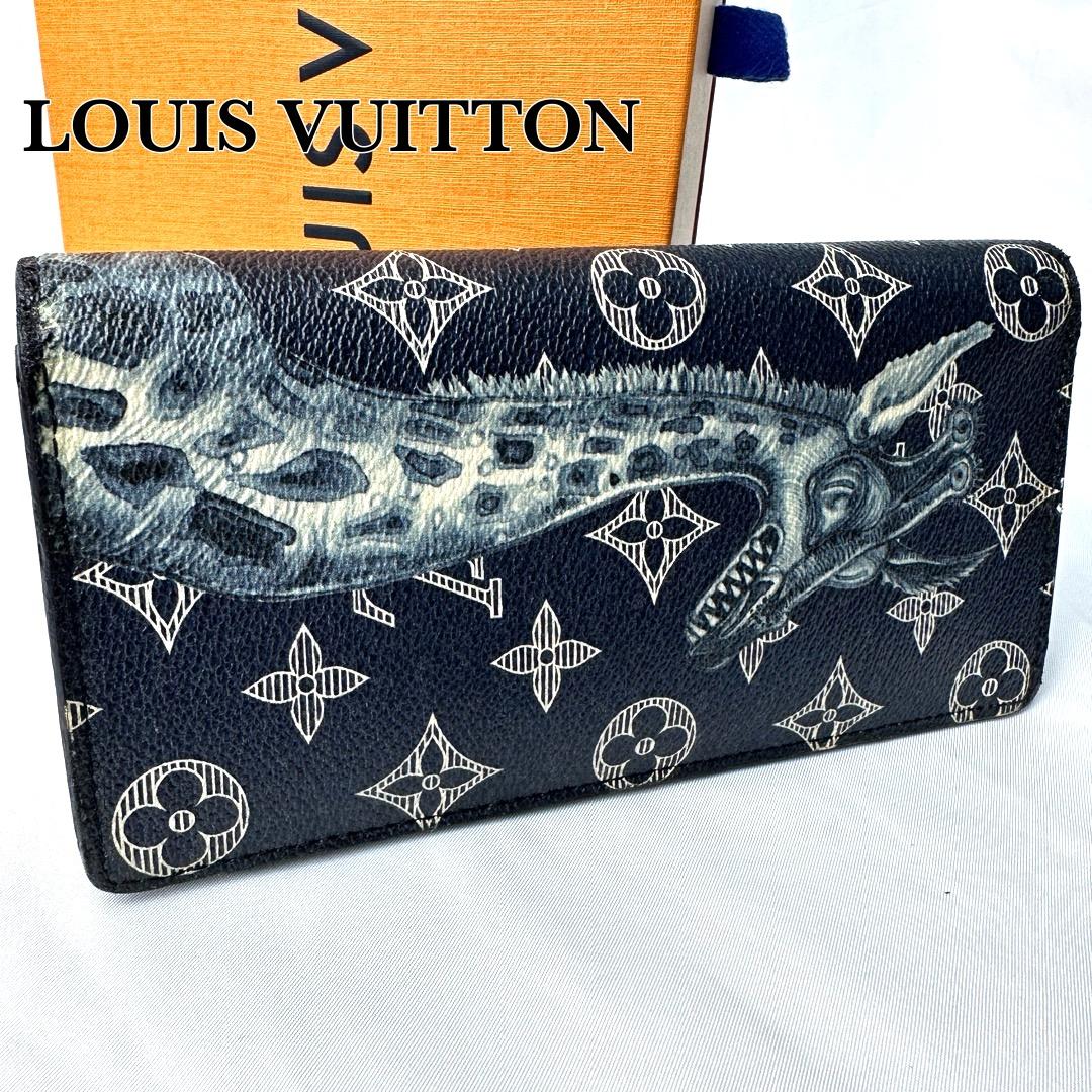【美品】 ルイヴィトン 長財布 チャップマンブラザーズ ブラザ サバンナ 箱付