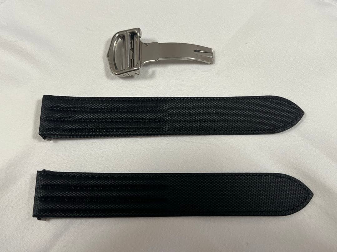 カルティエ純正ベルトRoadster20mm BlackCanvas Strap
