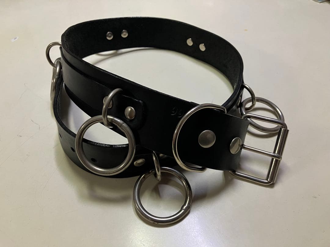 666・シドリングベルト・ブラックレザー・Lサイズ