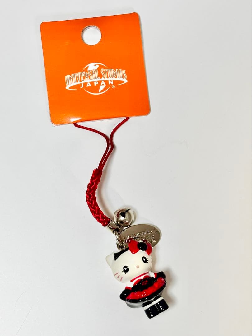 ★レア★ USJ限定 ハローキティ ドレス 根付けストラップ