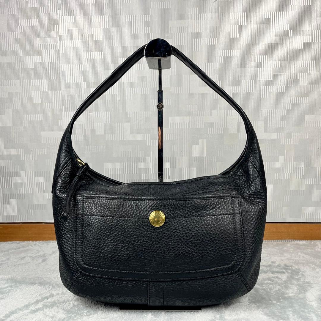 バッグ Coach Hobo Black Hand Bag COACH（コーチ） ショルダーバッグ バッグ ハンプトンズ ホーボー