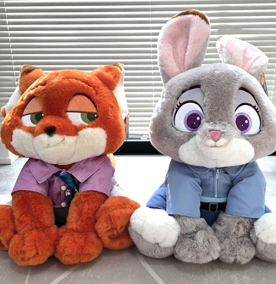 新品ズートピア2 ジュディ ニック ぬいぐるみコストコブランケット付き ズートピア2 ジュディ ニック ぬいぐるみ コストコブランケット入り
