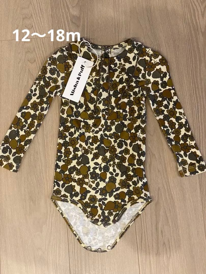 【美品】misha and puff mamaowl スカウトロンパース