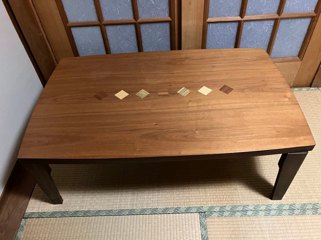 家具調こたつ　120cm 高さ２段階 ダイニングこたつ 高さ2段階調節可能 長方形 [120×80][6点セット