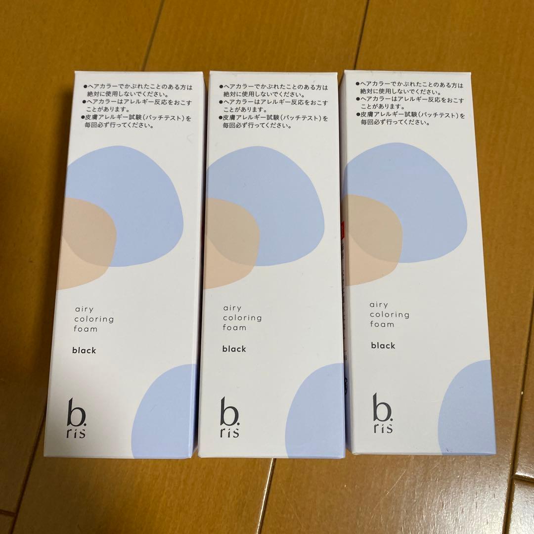 b. ris(ビーリス) エアリーカラーリングフォーム　ブラック　3本