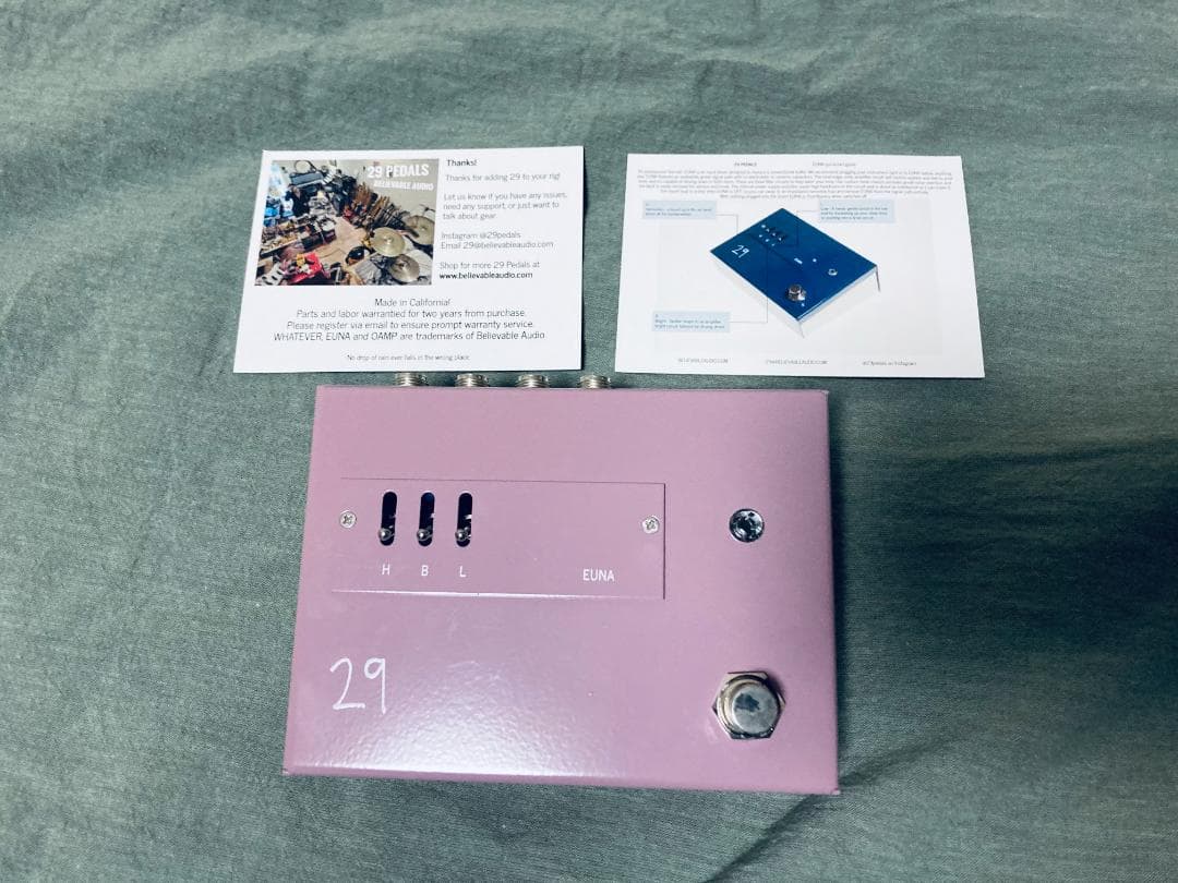 ギター 29 Pedals EUNA Limited Crunch Berry 29-pedals-eunacb-limited-