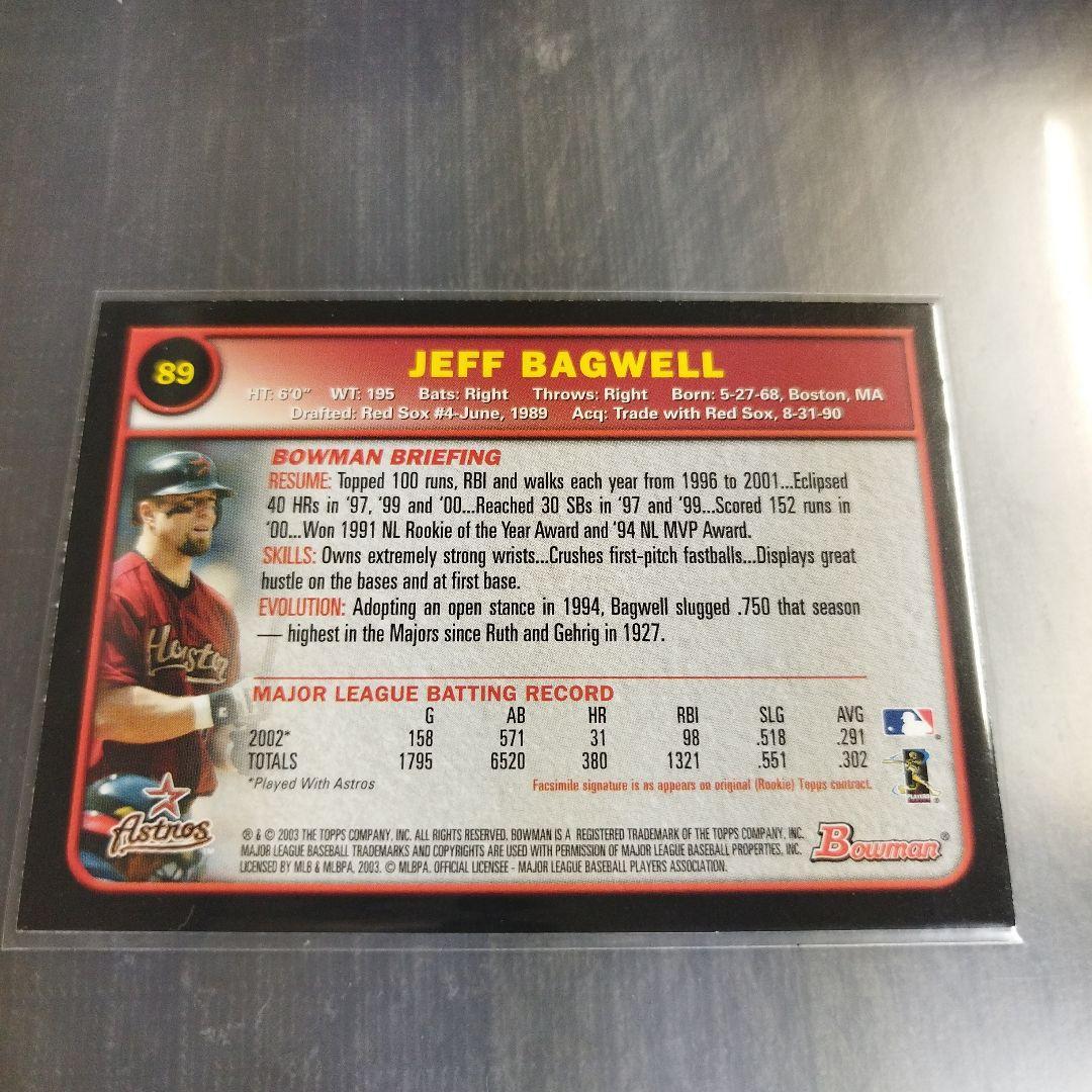 MLB 2003 ボウマン ジェフ・バグウェル ヒューストンアストロズ - メルカリ