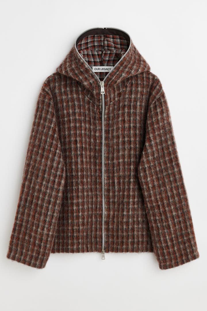 トップス Our Legacy FULL ZIP HOOD Boston Check