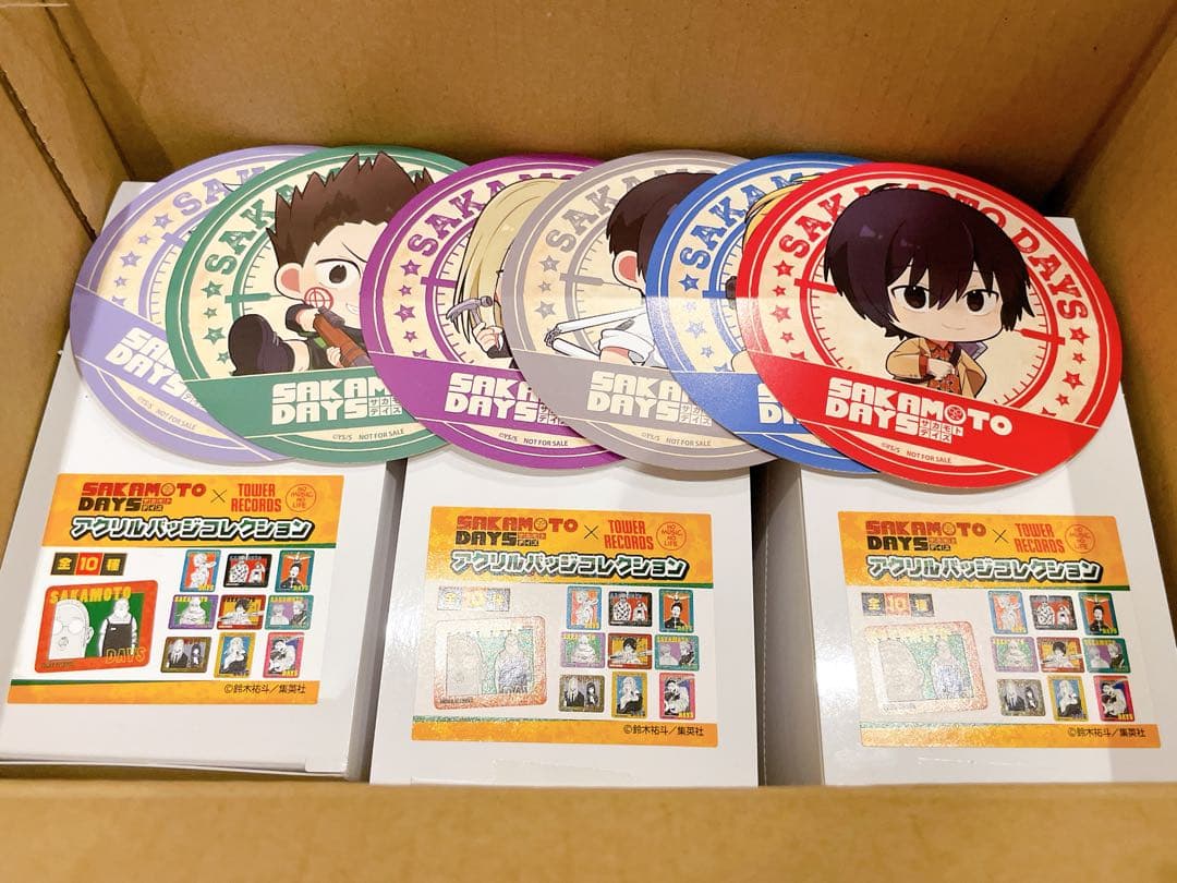 サカモトデイズ タワレコ アクリルバッジ 3BOX Amazon.co.jp: サカモトデイズ SAKAMOTO DAYS タワーレコード TOWER