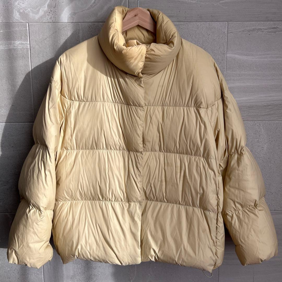 ユニクロ】パウダーソフトダウンジャケット イエロー L - メルカリ