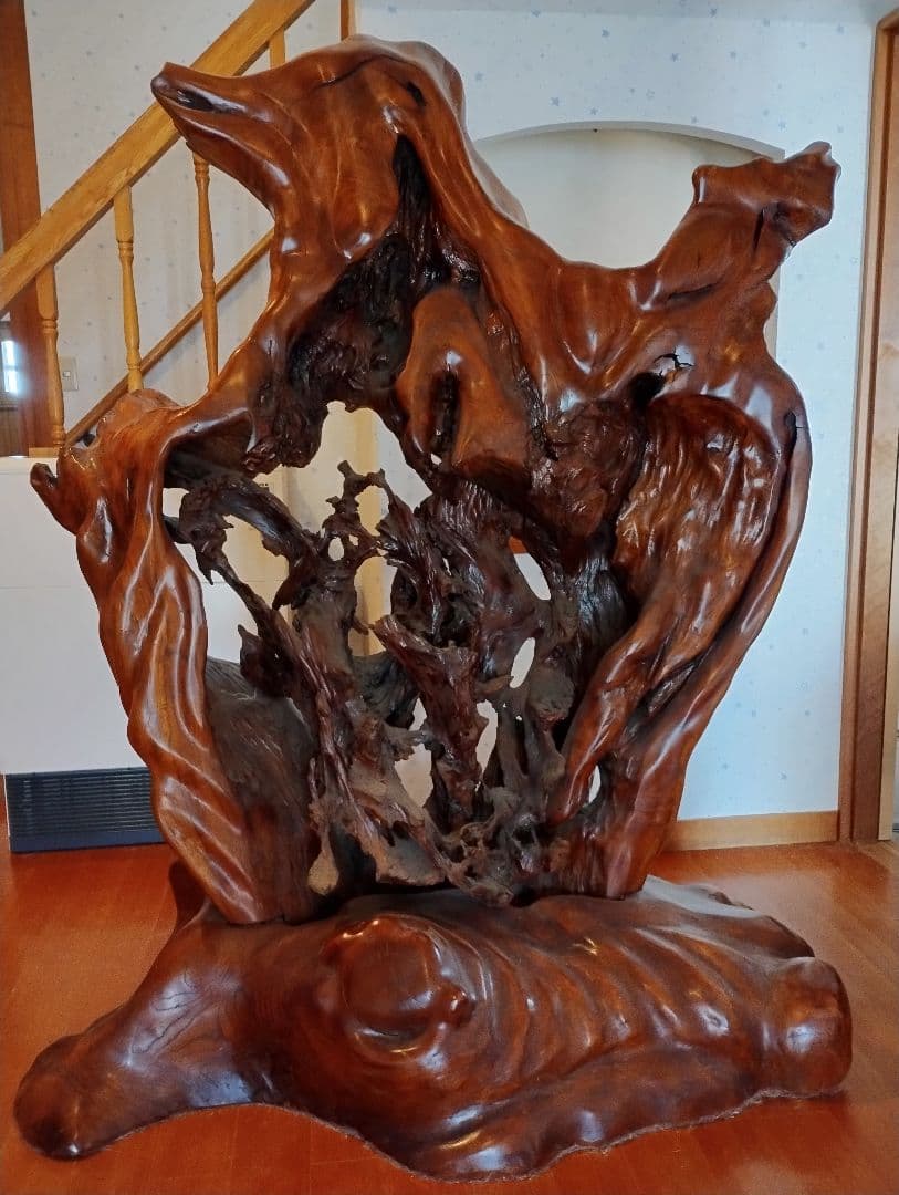 特大　天然木の衝立て