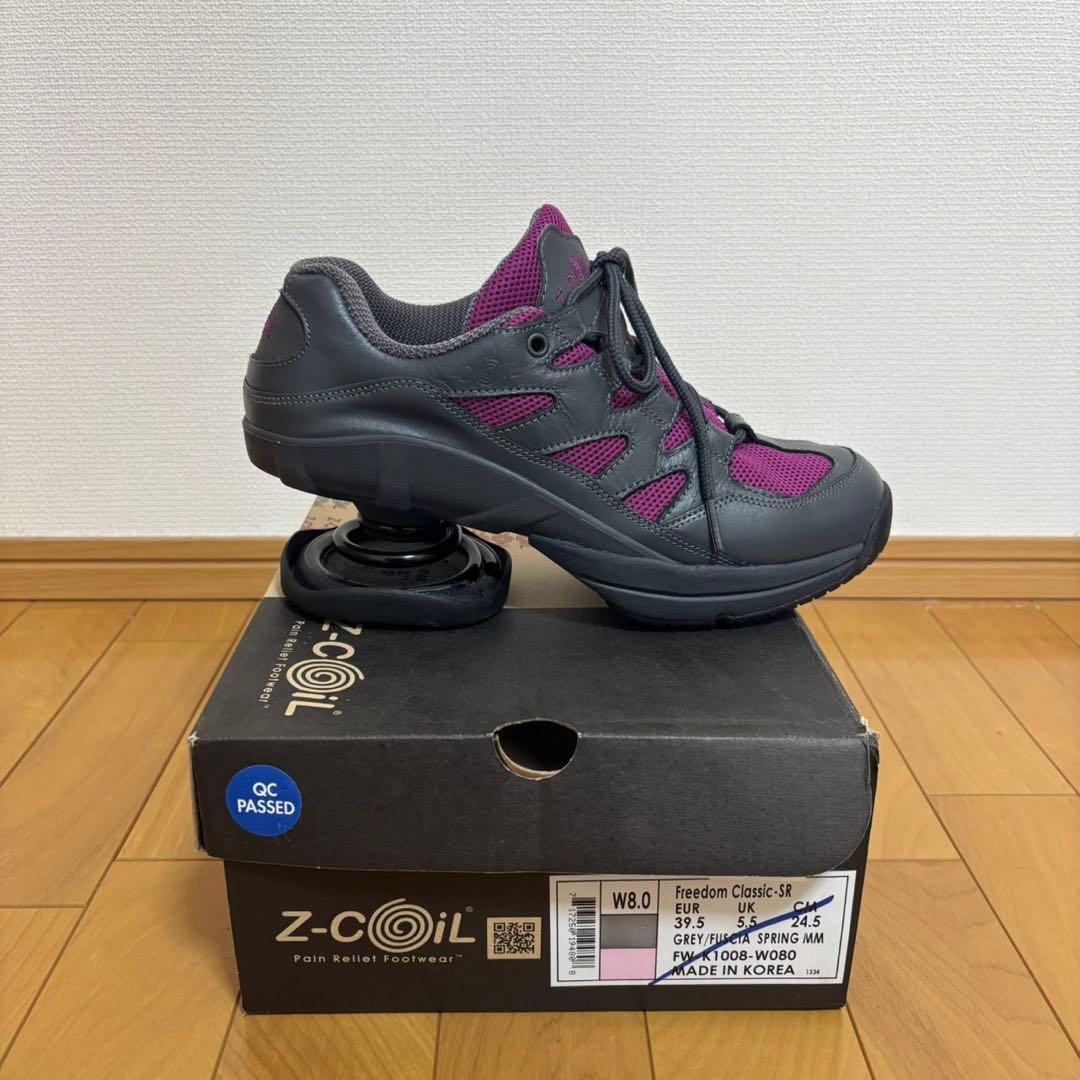 Z-CoiL zcoil スニーカー 24.5cm グレー/パープル - メルカリ