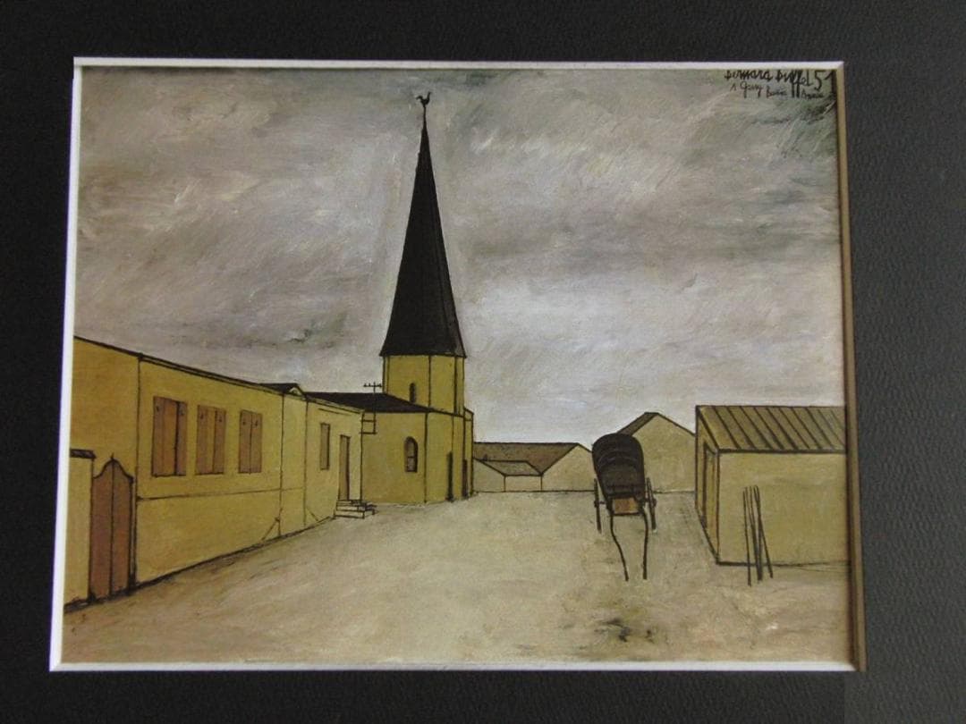 ベルナール・ビュッフェ、「Le clocher」、希少画集の額装画、人気作品 ベルナール・ビュッフェ、「Le peintre」、希少画集の額装画、人気作品