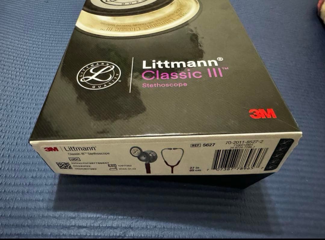 Littmann Classic III 赤色 聴診器　刻印あり