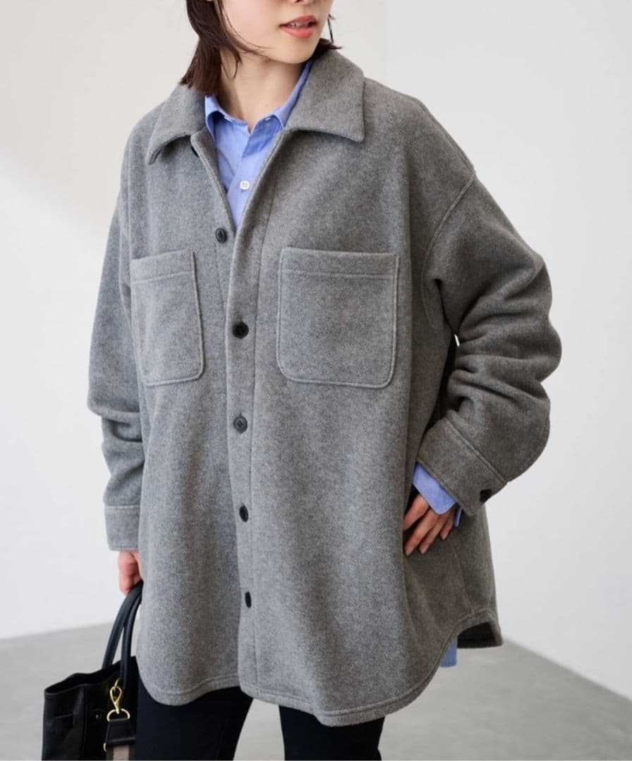 フレームワーク 両面フリースオーバーシャツ 両面フリースオーバーシャツ（ボア・フリース）｜FRAMeWORK（フレーム