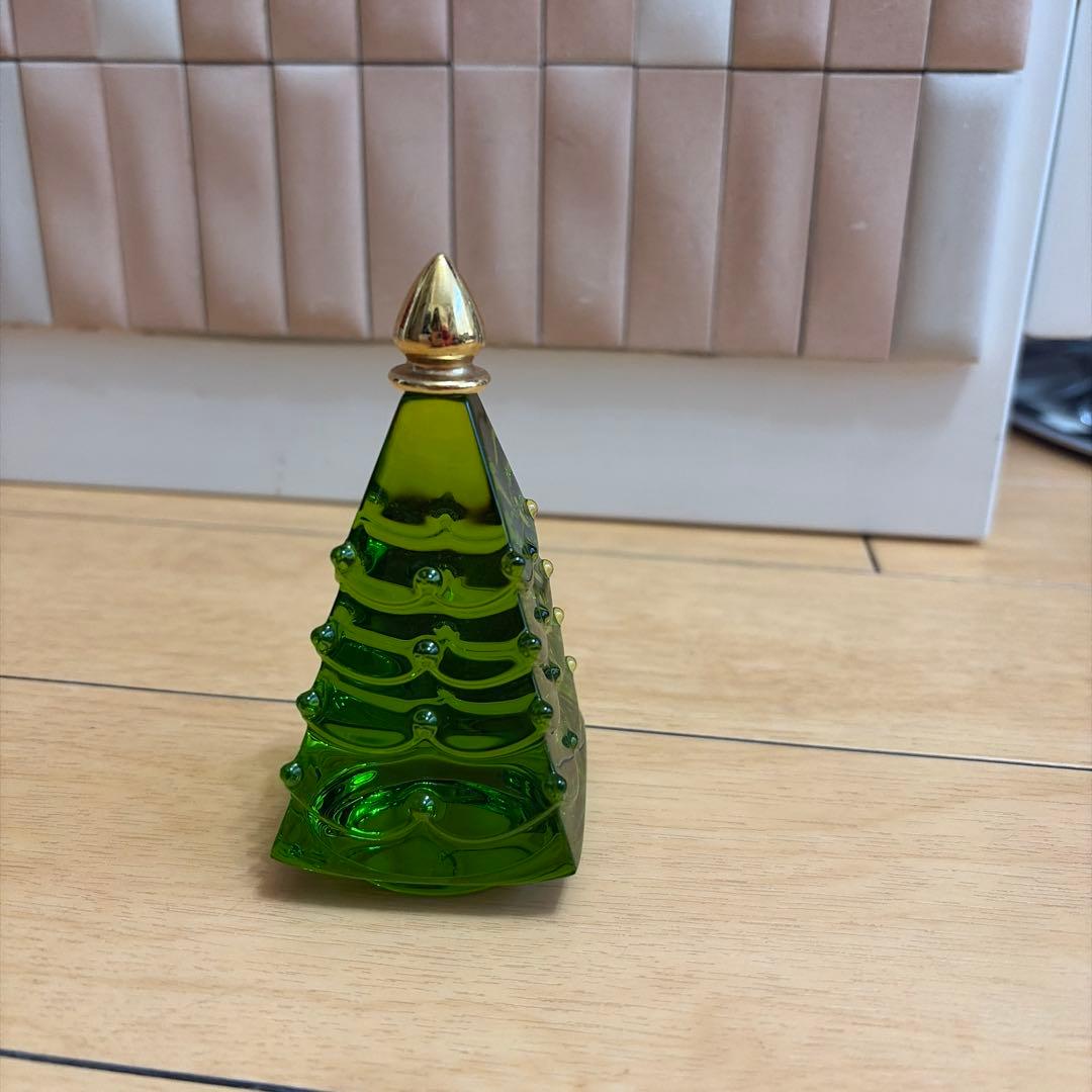 バカラ　クリスマスツリー　美品 バカラ（Baccarat） クリスマスツリー クリスタルフィギュア
