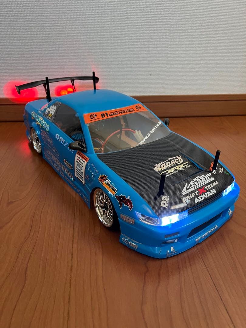 1/10 ラジコン ドリフト ドリパケ 2.4GHz S13シルビア LED電飾 - メルカリ
