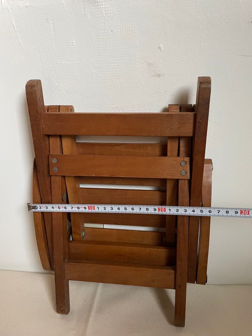 古道具 月光荘 木製 折りたたみ椅子