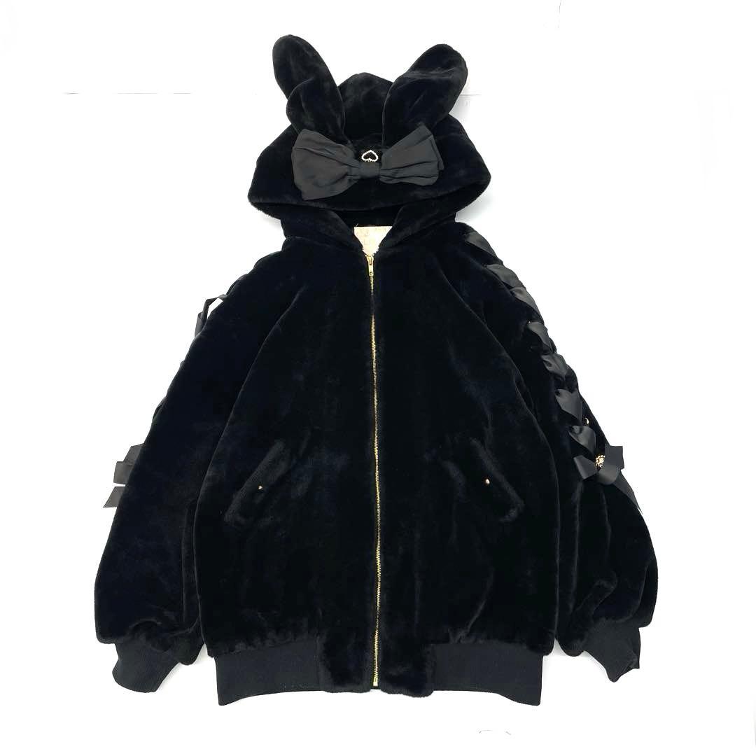 LIZLISA リズリサ　うさぎ耳ファーブルゾン　アウター⑥3076