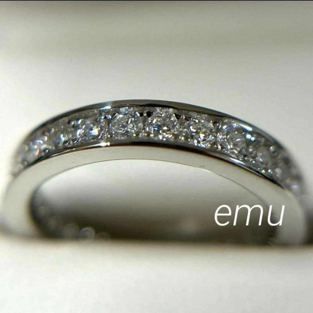 aloha33様/ 最高級モアサナイト / フルエタニティリング / レール留め