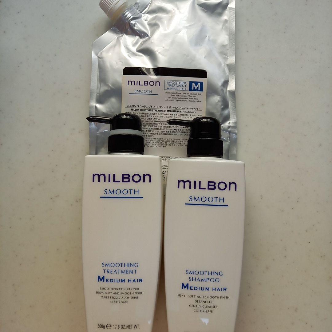 ミルボン ミディアム ヘア スムージングシャンプー&トリートメント+プレゼント ミルボン ミディアム ヘア スムージングシャンプー&トリートメント+