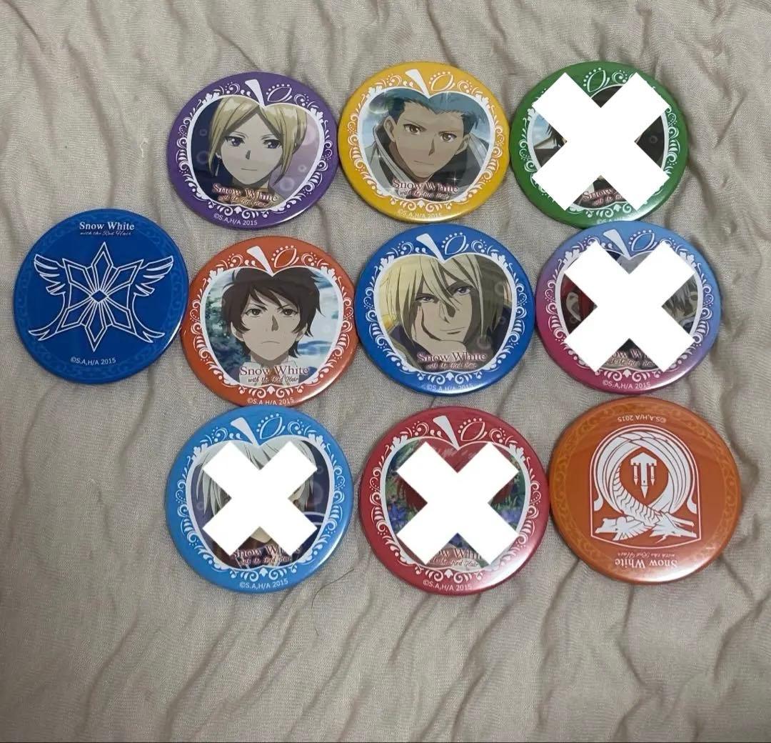 【7個セット】【バラ売可】赤髪の白雪姫　イベント缶バッジセット