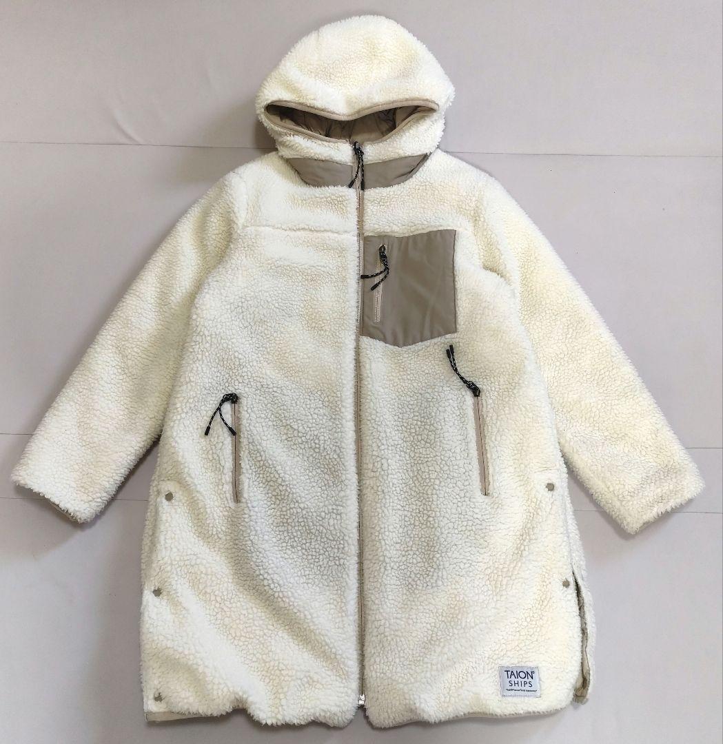 【TAION】SHIPS別注　ボアリバーシブルダウンコート TAION（タイオン） ダウンコート ダウンジャケット 「SHIPS別注」TAION